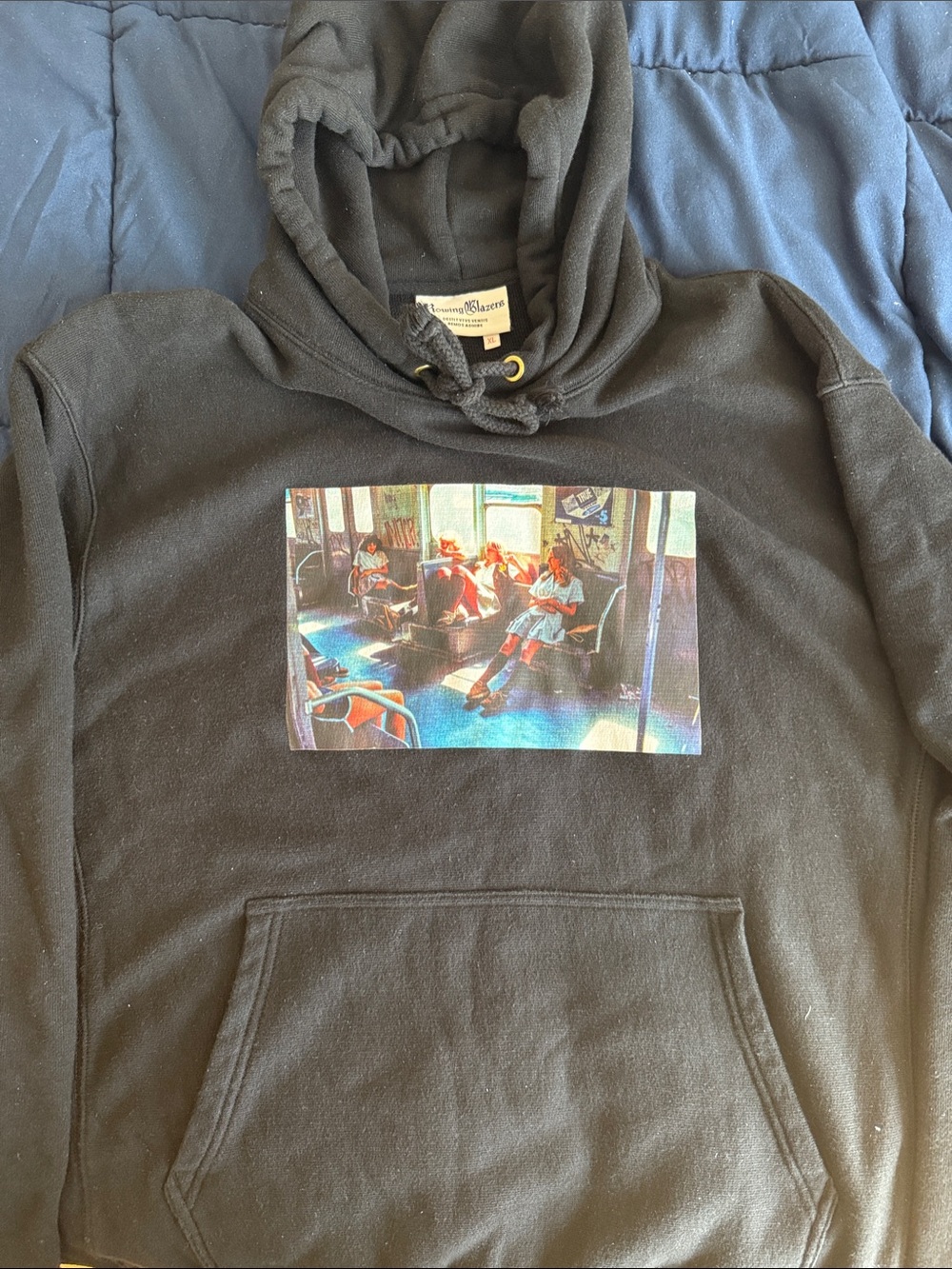 Rowing Blazers Black Graphic Pullover Hoodie
